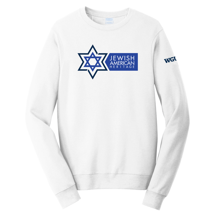 Port & Company® Unisex Fan Favorite™ Fleece Crewneck Sweatshirt - Jewish American Heritage