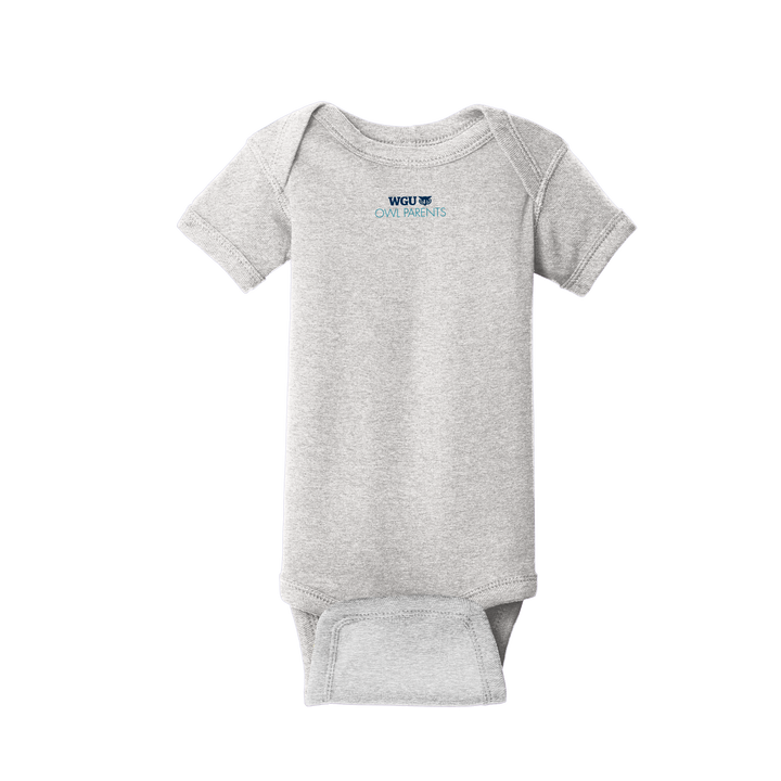 Rabbit Skins™ Infant Short Sleeve Baby Rib Bodysuit - Owl Parents