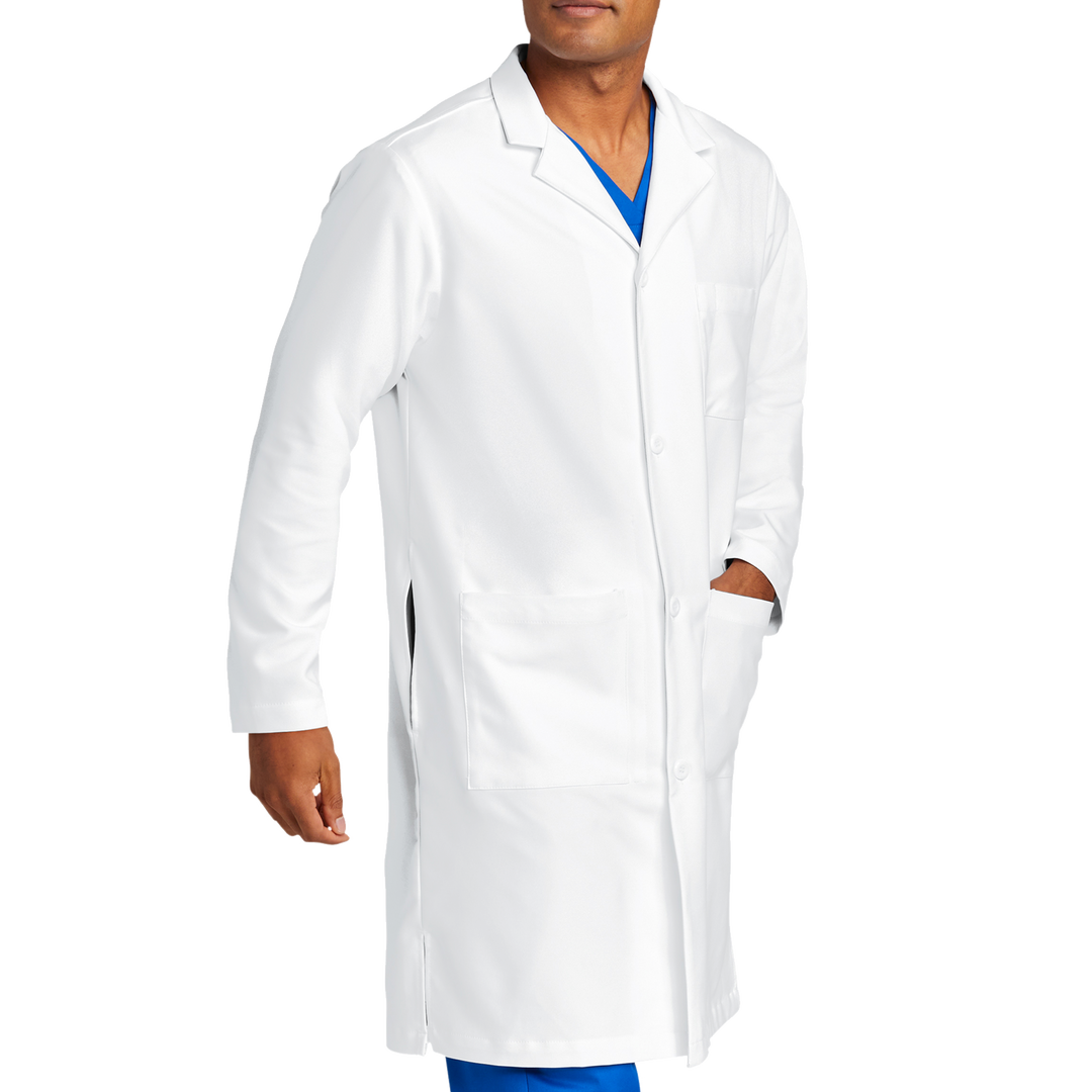 Wonderwink white 2025 lab coat