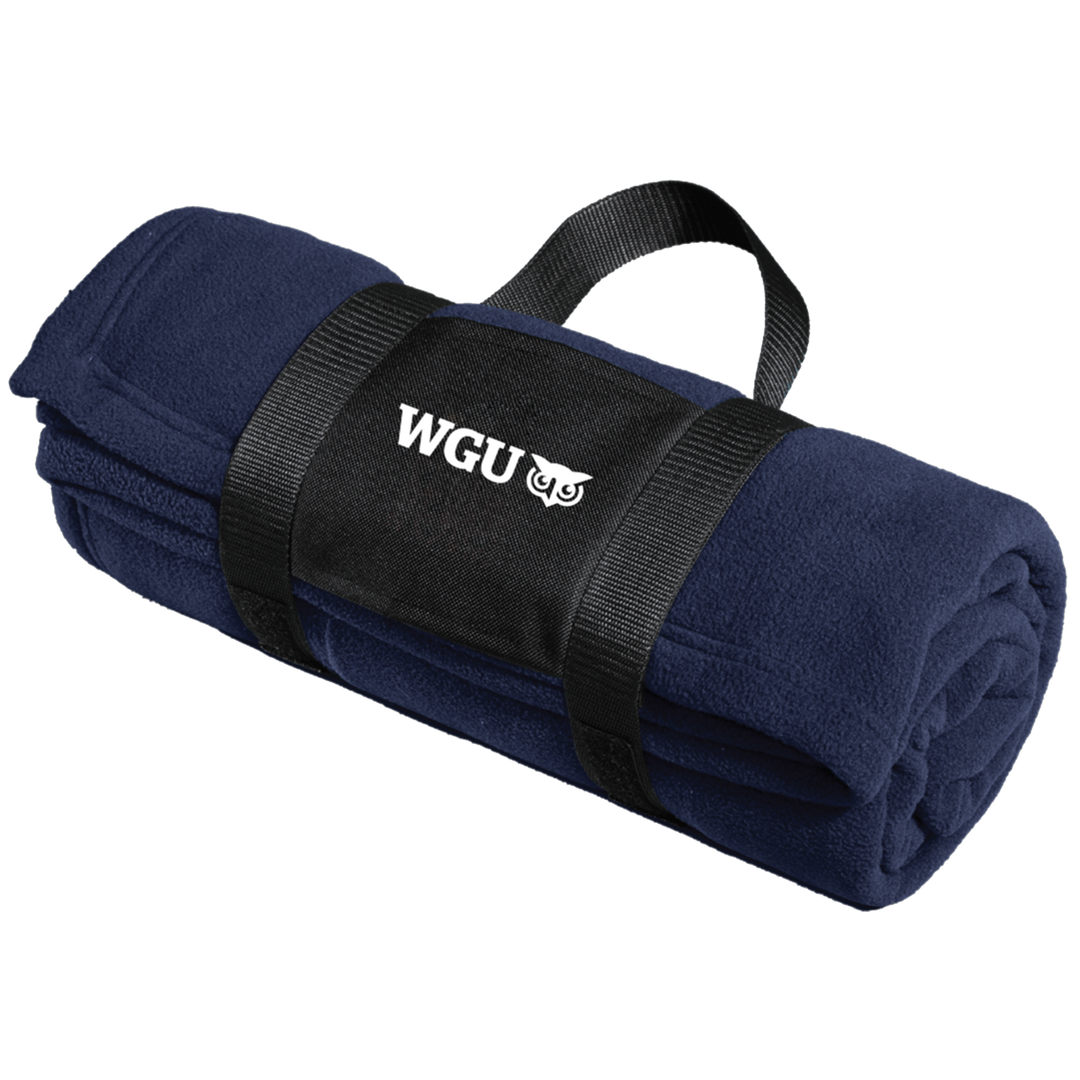 Port Authority® Fleece Blanket with Carrying Strap