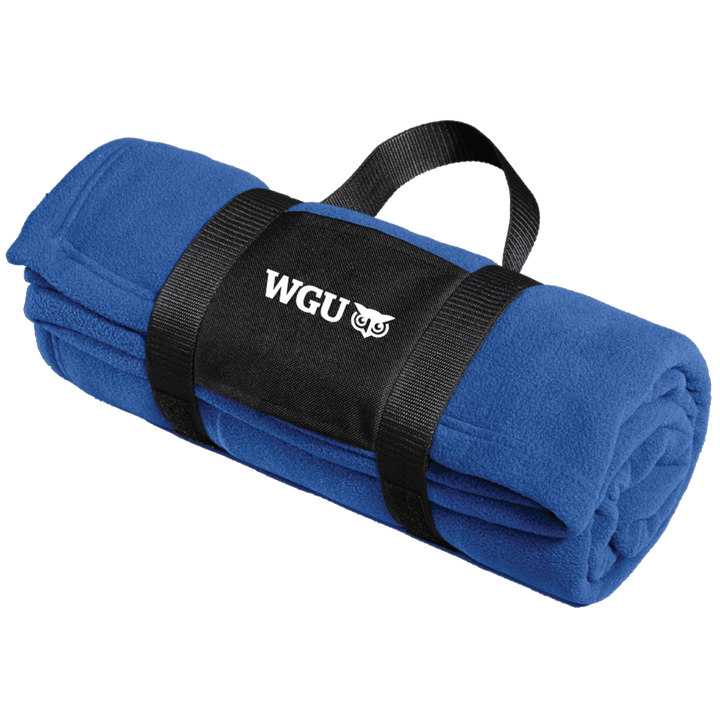 Port Authority® Fleece Blanket with Carrying Strap